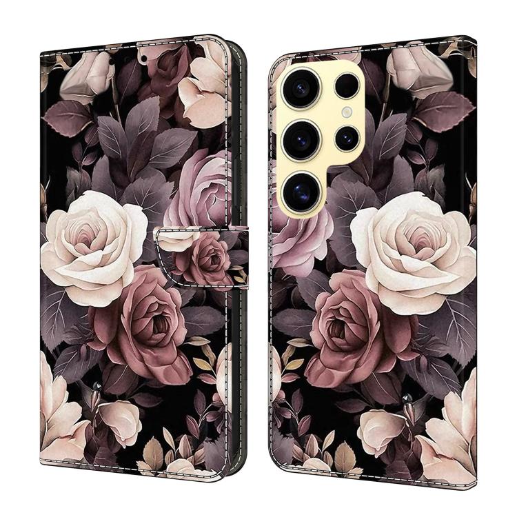 Crystal-Like Painted Vegan Leather Phone Case, For Samsung Galaxy S23 Ultra 5G