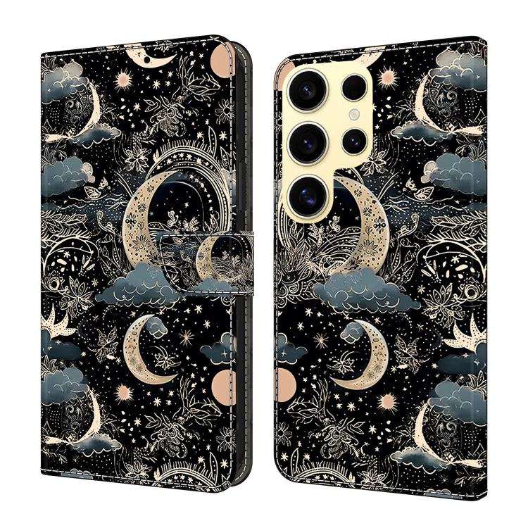 Crystal-Like Painted Vegan Leather Phone Case, For Samsung Galaxy S23 Ultra 5G