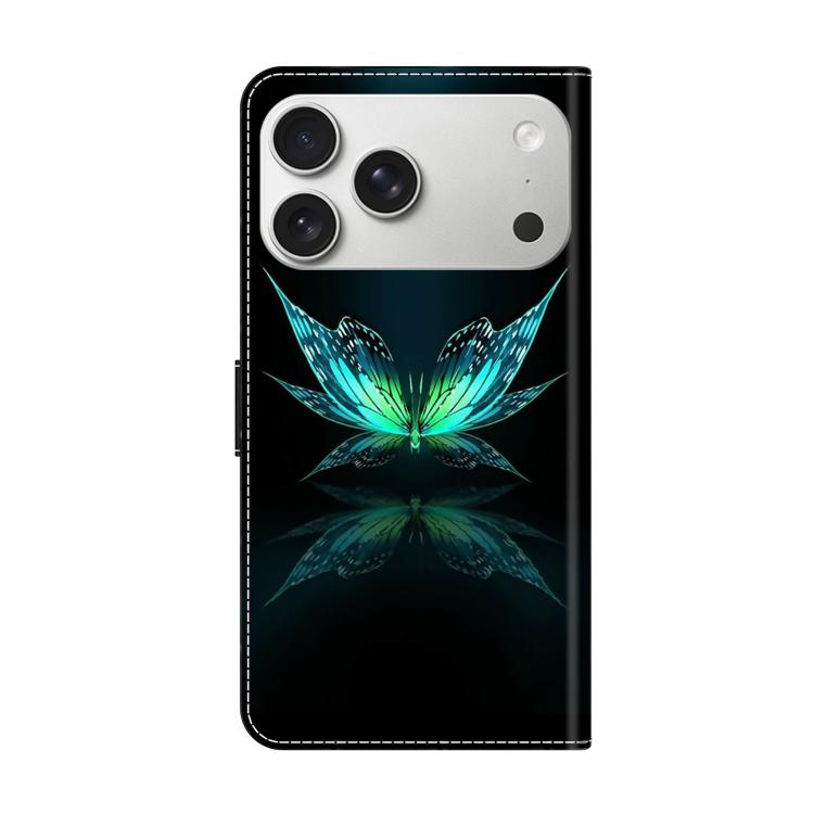 Crystal-Like Painted Vegan Leather Phone Case, For iPhone 17 Pro Max