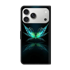 Crystal-Like Painted Vegan Leather Phone Case, For iPhone 17 Pro Max