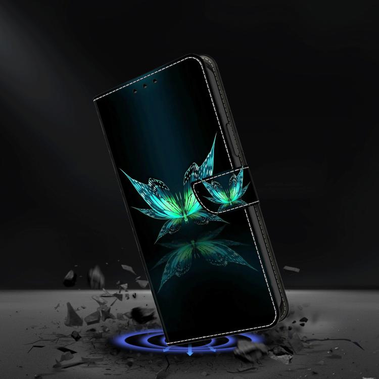 Crystal-Like Painted Vegan Leather Phone Case, For iPhone 17 Pro Max