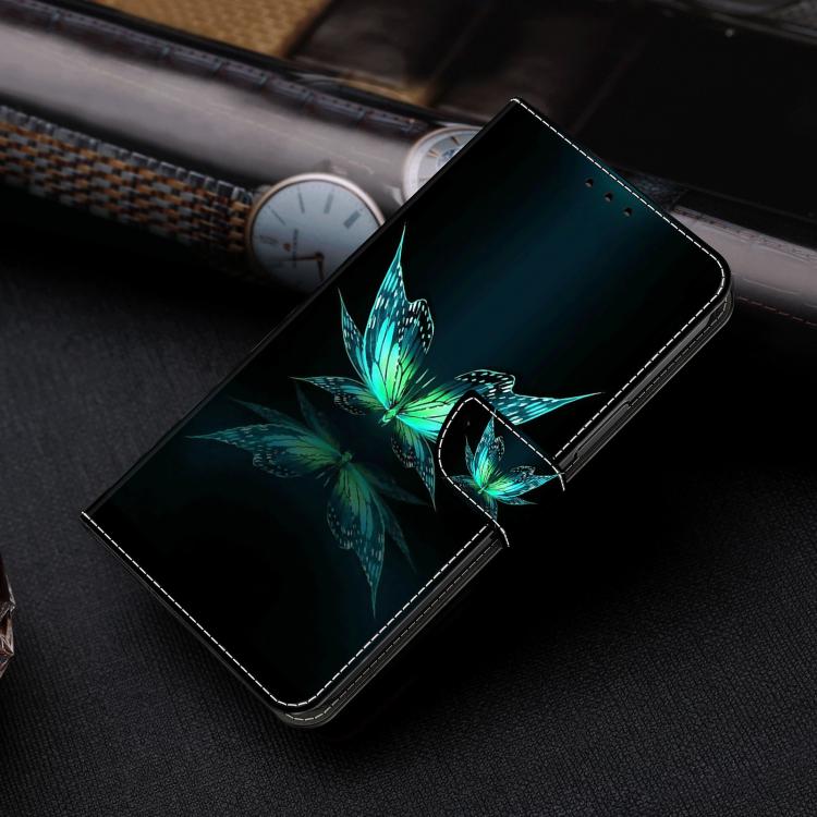 Crystal-Like Painted Vegan Leather Phone Case, For iPhone 17 Pro Max