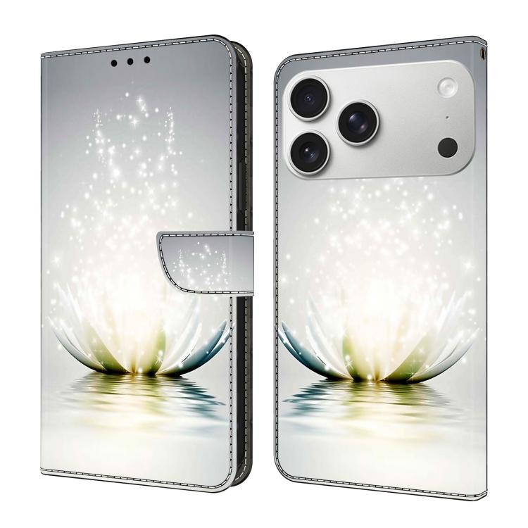 Crystal-Like Painted Vegan Leather Phone Case, For iPhone 17 Pro Max