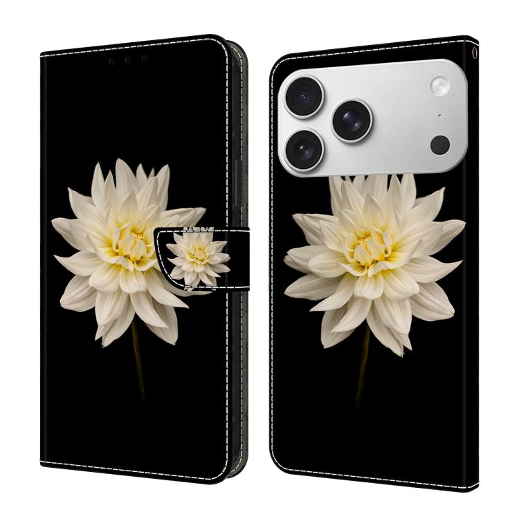 Crystal-Like Painted Vegan Leather Phone Case, For iPhone 17 Pro Max