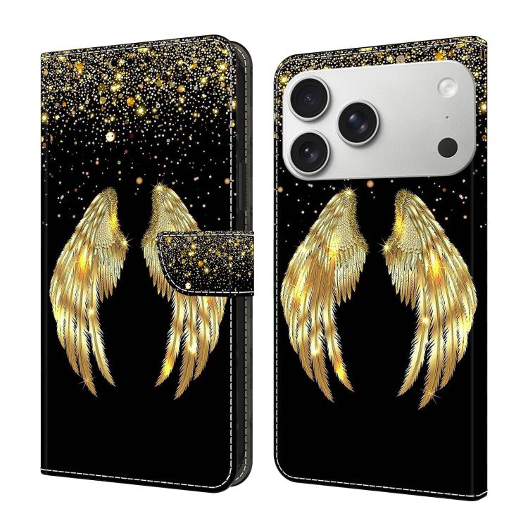 Crystal-Like Painted Vegan Leather Phone Case, For iPhone 17 Pro Max