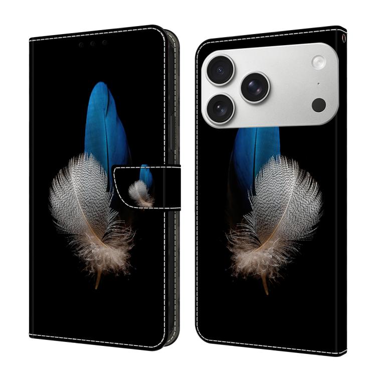 Crystal-Like Painted Vegan Leather Phone Case, For iPhone 17 Pro