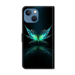 Crystal-Like Painted Vegan Leather Phone Case, For iPhone 14 / 13