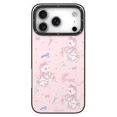 YOUNGKIT Cute Animal Time Series Magnetic IMD TPU Phone Case, For iPhone 18 Pro / 17 Pro, For iPhone 18 Pro Max / 17 Pro Max