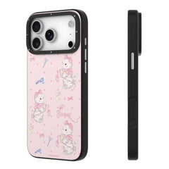 YOUNGKIT Cute Animal Time Series Magnetic IMD TPU Phone Case, For iPhone 18 Pro / 17 Pro, For iPhone 18 Pro Max / 17 Pro Max
