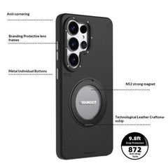 YOUNGKIT Technology Skin Series Rotation Holder Magnetic Phone Case, For Samsung Galaxy S26 Ultra 5G