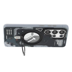YOUNGKIT Starship Series Rotation Holder IMD TPU Magnetic Phone Case, For Samsung Galaxy S26 Ultra 5G
