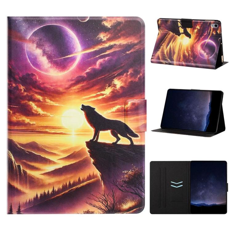 Litchi Texture Voltage Painted Vegan Leather Smart Tablet Case, For iPad mini 2024 / mini 6, For iPad Pro 11 2022 / Air 2022 10.9