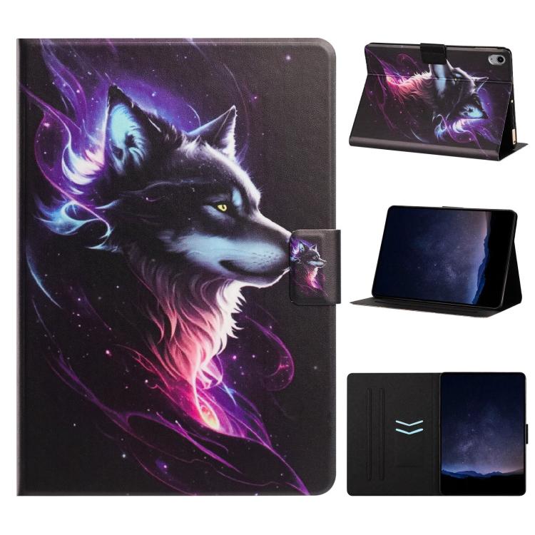 Litchi Texture Voltage Painted Vegan Leather Smart Tablet Case, For iPad mini 2024 / mini 6, For iPad Pro 11 2022 / Air 2022 10.9