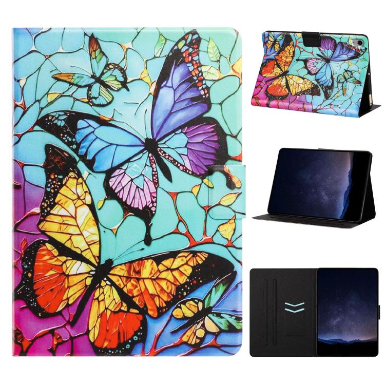 Litchi Texture Voltage Painted Vegan Leather Smart Tablet Case, For iPad mini 2024 / mini 6, For iPad Pro 11 2022 / Air 2022 10.9