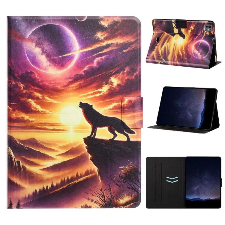 Litchi Texture Voltage Painted Vegan Leather Smart Tablet Case, For iPad mini 2024 / mini 6, For iPad Pro 11 2022 / Air 2022 10.9