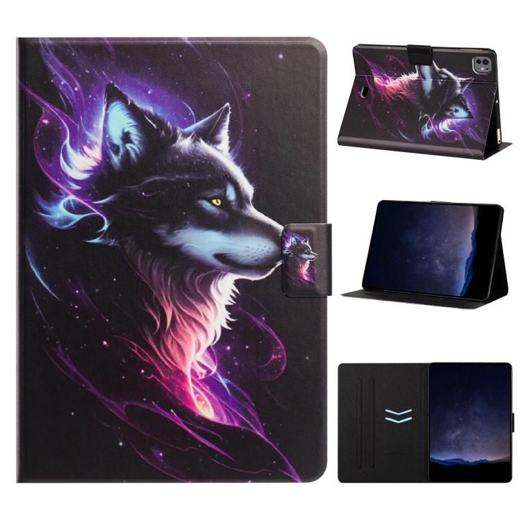 Litchi Texture Voltage Painted Vegan Leather Smart Tablet Case, For iPad mini 2024 / mini 6, For iPad Pro 11 2022 / Air 2022 10.9