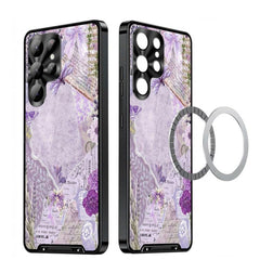 Metal Frame UA Color Printed Magnetic Shockproof Phone Case, For Samsung Galaxy S25 Ultra 5G