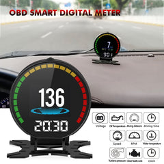 P15 OBD2 Car HUD Head-up Display Water Temperature / Vehicle Speed / Voltage, P15
