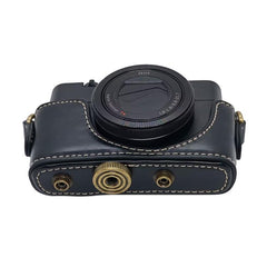 Full Body Retro Vegan Leather Camera Case Bag with Strap, For Sony RX100 M7 / RX100 VII