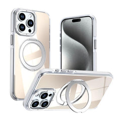 Dual Color Gradient Discolor 360 Degree Rotation Holder Magnetic Phone Case, For iPhone 13 Pro, For iPhone 12 / 12 Pro