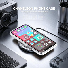 Dual Color Gradient Discolor 360 Degree Rotation Holder Magnetic Phone Case, For iPhone 12 / 12 Pro, For iPhone 12 Pro Max, For iPhone 11