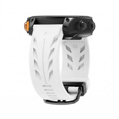 Black Pin Buckle Silicone Watch Band, For Garmin 22mm