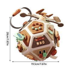 Baby Busy Board Cube Toys 22-in-1 Montessori Sensory Early Education Toy