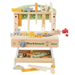 Simulation DIY Children Pretend Play Multifunctional Wooden Tool Bench