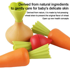 Wheat Straw Simulation Vegetable Planting Children Pretend Play Early Education Toy, Vegetable Planting