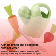 Wheat Straw Children Pretend Play Early Education Toy Potted Plant Set, Potted Plant Set