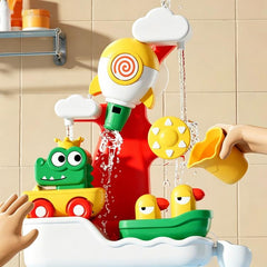 Baby Bath Water Play Shower Duck Interactive Toy Set, Battery, Rechargeable, Manual Version without Sprinkler