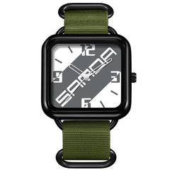 SANDA 3261 Colorful Casual 5ATM Water-Resistant Student Quartz Watch, Nylon Green
