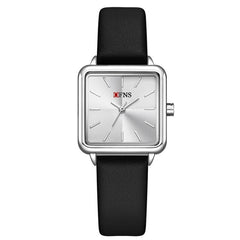 SANDA 1316 Ladies 3ATM Waterproof Alloy Case Quartz Watch, Leather-Black, Leather-Pink, Leather-Grey, Leather-Blue, Leather-White