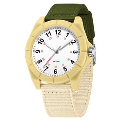 SANDA 6232 Simple 5ATM Waterproof Luminous Watch with Nylon Strap