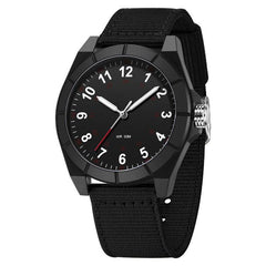 SANDA 6232 Simple 5ATM Waterproof Luminous Watch with Nylon Strap
