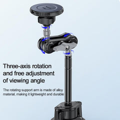 Yesido C323 15W Car Suction Cup Strong Magnetic Wireless Fast Charging Phone Shooting Holder Long Version, C323