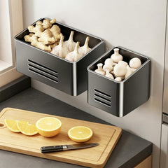 Kitchen Refrigerators No-drill Magnetic Storage Rack, 2pcs / Set, Large Box, Small Box