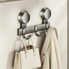 No-drill Door Back Vacuum Suction Cup Hooks Storage Rack, Upgraded Single Row 3-hook, Upgraded Single Row 4-hook, Upgraded Single Row 5-hook, Upgraded Single Row 6-hook, Upgraded Single Row 7-hook, Upgraded Single Row 8-hook, Upgraded Double Row 3-hook...