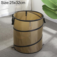 Outdoor Camping Folding Bucket Portable Trash Can Garden Leaf Bucket, Mini 25x32cm, Small 34x40cm, Medium 45x55cm