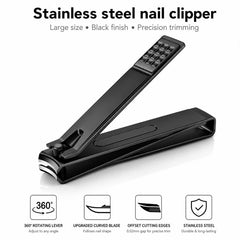 2pcs/Pack Stainless Steel Flat-Tip Nail Clippers Nail Trimming Tools, Small and Large Size