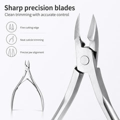 Stainless Steel Cuticle Nipper Manicure Tool for Nail and Cuticle Care, Single Cuticle Nipper