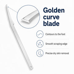 Round Hole Style Stainless Steel Heel Callus Foot Scraper Foot Care Tool, Round Hole Style Foot Scraper