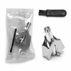 Portable Stainless Steel Manual Nose Hair Trimmer Travel Grooming Tool