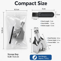 Portable Stainless Steel Manual Nose Hair Trimmer Travel Grooming Tool