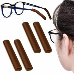Pair Anti Slip Soft Silicone Eyeglass Ear Pads