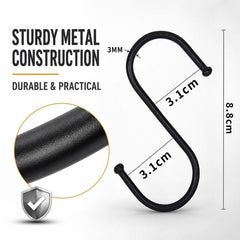 10pcs 8.8cm Iron S-Shaped Storage Hook