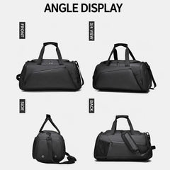 OUMANTU 4005 Large Capacity Wet and Dry Separation Fitness Crossbody Bag