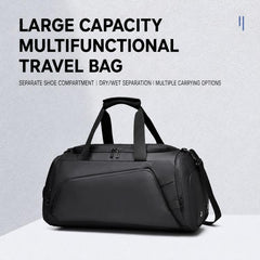OUMANTU 4005 Large Capacity Wet and Dry Separation Fitness Crossbody Bag