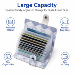 Multifunctional Large Capacity PU Leather Card Bag Short Wallet