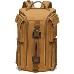 Outdoor Large Capacity Waterproof Travel Men Canvas Backpack